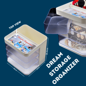 a group of containers with different objects