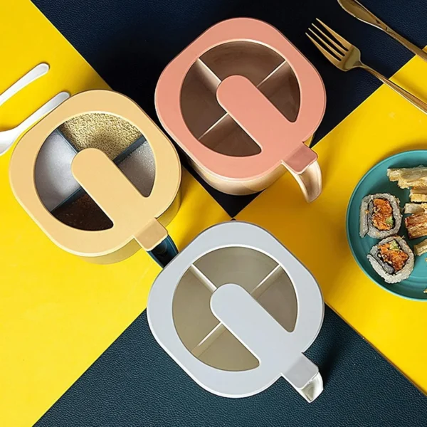 Keep your spices organized and within reach with this colorful, compact storage set. Top Quality Masala Spice Box
